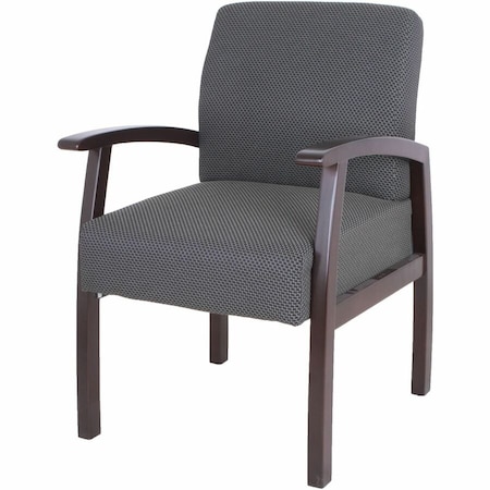 Lorell Guest Chair, Wood Back, 24 in W 25" L 35-1/2" H LLR68555