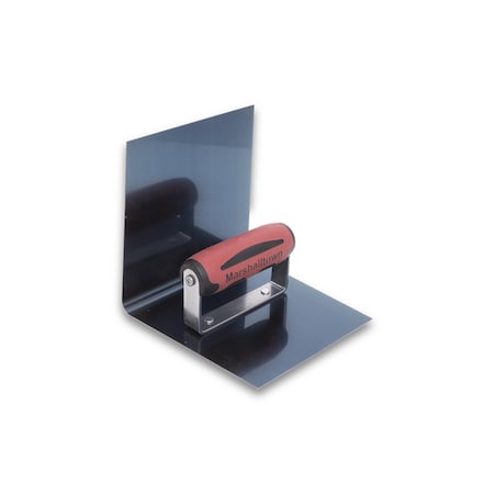 Marshalltown Concrete Step Tool, Concrete Tool, Cove Step Tool, Blue Steel Concrete Tool, 6 x 6 x 6 inch Blade 174BD