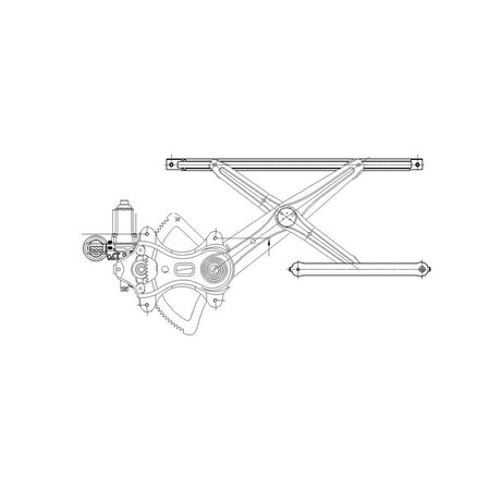 Tyc Power Window Motor And Regulator Assembly 660300