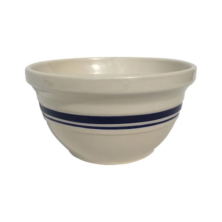 Ohio Stoneware 10 in. Dominion Ceramic Mixing Bowl Blue & White, 4PK 6505051