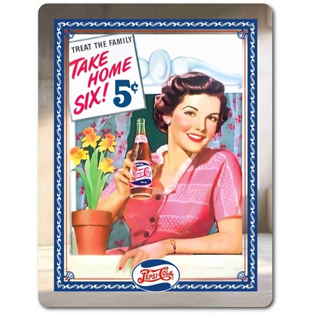 Se-Kure Luxe Pepsi Lady Take 6 mirrored sign PGPO-Take 6