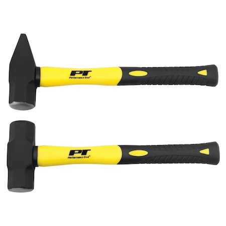 Performance Tool 3lb Cross Pein and 3lb Sledge Hammer 14.4 in. Fiberglass Handle PMM7040B