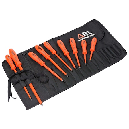 Itl 1000V Insulated Screwdriver Set, 9-Piece 00010