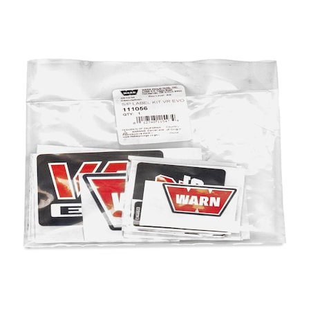 Warn Replacement Label Kit For VR EVO Winch 111056
