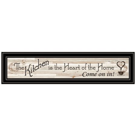 Homeroots Kitchen Is The Heart of The Home 7 Black Framed Print Kitchen Wall Art 415816