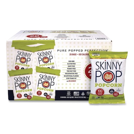 Skinnypop Popcorn, Original, 0.65 oz Bag, 28PK SKP00462