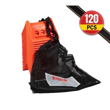 Mytee Products 120Pcs Orange 4in x 6in Flatbed Corner Edge Protectors w/ Carrying Case for Straps, 6PK PCP-20PACK-ORANGEx6