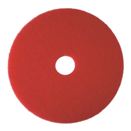 Renown Buffing Floor Pad, 15", Red, 5PK REN02043
