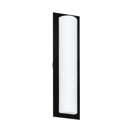 Besa Lighting Barclay 22 Outdoor Sconce, Opal Matte, Black Finish, 3x40W Incandescent 3NW-BARC22-BK
