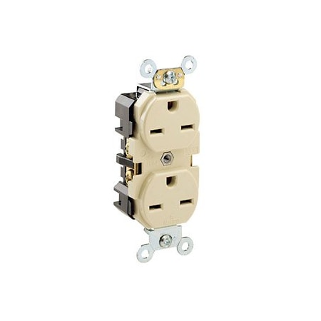 Leviton Industrial Series Heavy Duty Grade Duplex Receptacle, 15 Amp, 250 Volt 5662-I