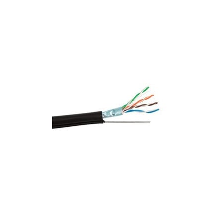 Cable Wholesale Shielded, Cat5e Aerial w/Messenger, 24 AWG , Solid Copper Ethernet Cable, F/UTP, POE 12X6-522NH