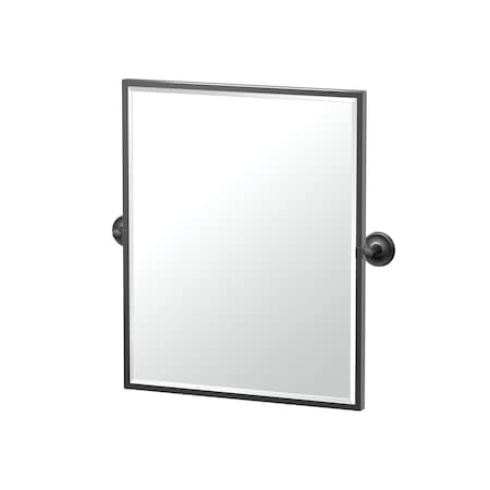 Gatco Designer II 25" Framed Rectangle Mirror, Matte Black 5079XFSM