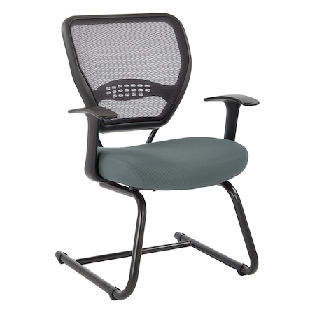 Space Seating 55 Series Professional AirGrid Back Visitors Chair, Grey 5505-2M