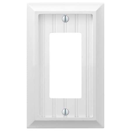 Amerelle Cottage White 1 gang Compressed Composite Decorator Wall Plate 269RW