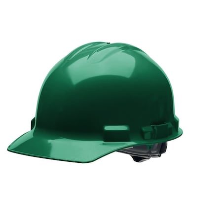 Duo Safety Hard Hat, Ratchet, 4 Point, Green H24R9