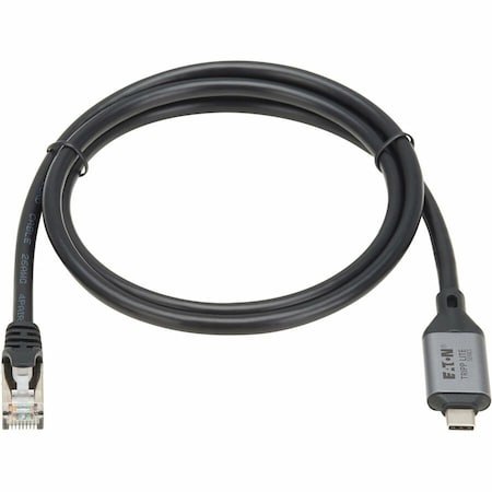 Eaton EATON USB-C To Rj45 Gigabit Ethernet Cable M/m, USB 3.2 Gen 1, 1m U436-01M