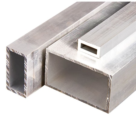 Online Metal Supply 1-1/2 in x 4 in x 1/8 in Wall x 10 inches, 6061-T6 Aluminum Rectangle Tube 61RECTBH1.5W4T0.125L10.1