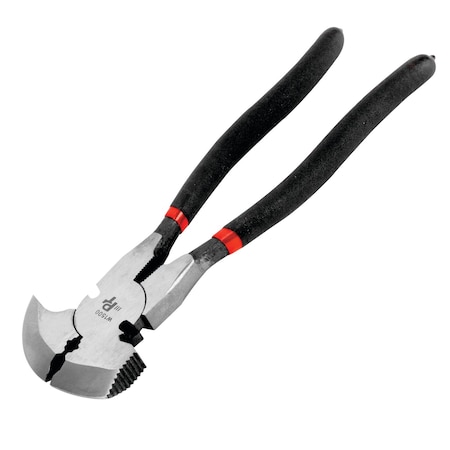 Performance Tool 10 in. Fence Pliers, Drop Forged, Cushion Grip, Wire Cutters W1500