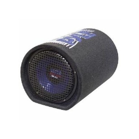 Pyle Pyle8-Inch Carpeted Subwoofer Tube Speaker, 400W Car Audio, 2 in Voice Coil, LED, 30Hz-700Hz PLTB8