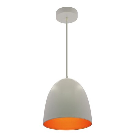 Westgate LARGE INTEGRATED LED DOME PENDANT 25W 800LM 6FT CORD WH/GLD, 24W, 27K/30K/35K/40K/50K, White LCFR-MCT5-WG