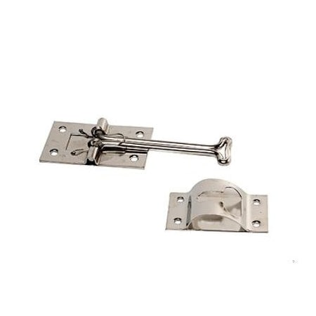 Rv Designer ENTRY DOOR HOLDER - SELF CLOSING STAINLESS STEEL INTIN - 4IN E224