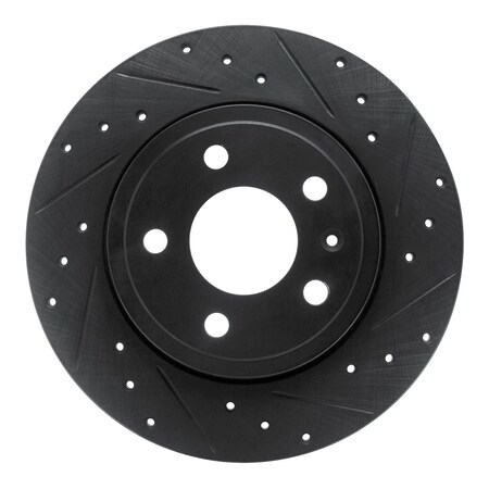 Dynamic Friction Co DFC Brake Rotor - Drilled and Slotted - Black 633-73037R
