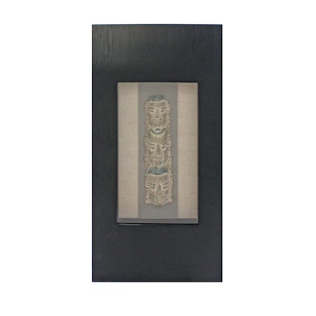 Homeroots 40" X 20" Black Wood Face Framed Art 274529