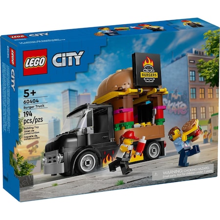 Lego City Burger Truck Building Set Multicolor 194 pc 60404