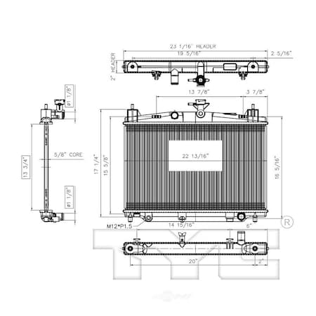 Tyc Radiator Assembly 13233