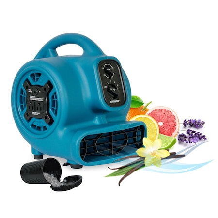 Xpower XPOWER P-260AT Freshen Aire 1/5 HP 800 CFM 4 Speed Scented Mini Mighty Air Mover, Utility Fan, Dryer P-260AT