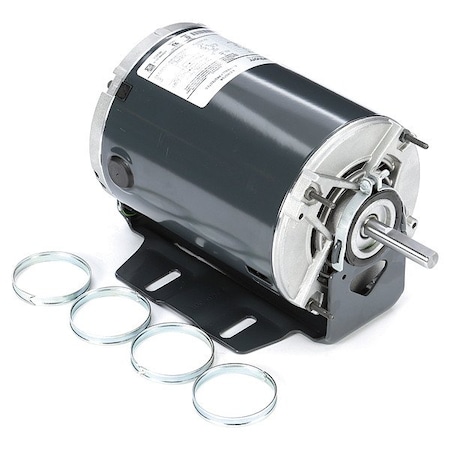 Leeson Split-Phase Fan and Blower Motor, 1/8, 1/3 HP, 56Z Frame, 115V AC Voltage, No. of Speeds: 2 5KH37PNA569T