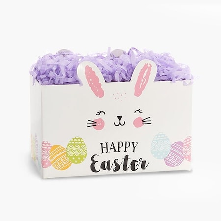 Nashville Wraps Happy Easter Bunny Basket Box, Large 10.25x6x7.5, 6PK EBEL