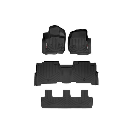 Weathertech Black, Front, rear, and rear Floorliners 441665-1-2-4412956