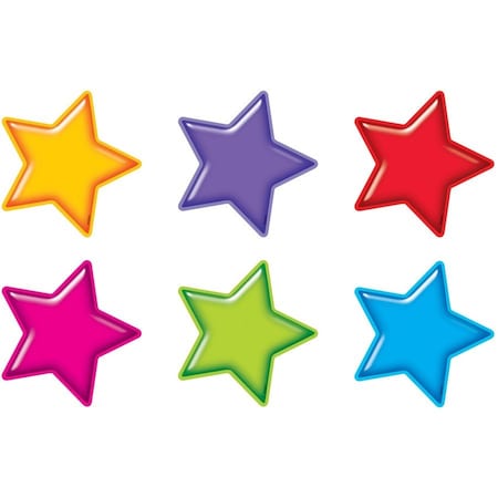 Trend Enterprises Gumdrop Stars Classic Accents® Variety Pack, 36 Per Pack, PK3 T10968