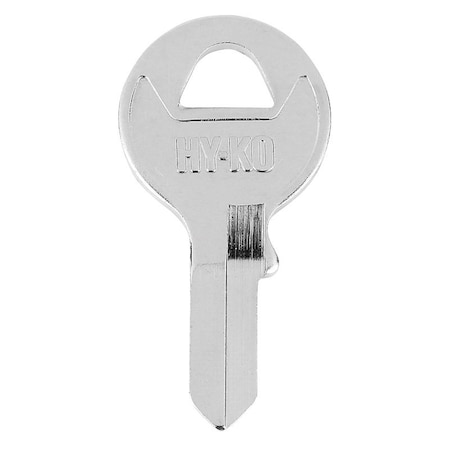 Hy-Ko Key Blank, Brass, Nickel-Plated, For: Viro VRH3 Locks 11010VRH3