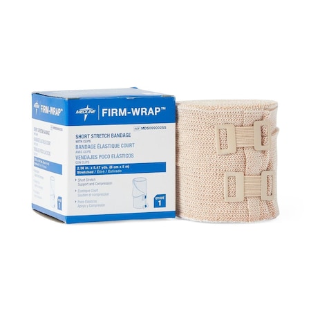 Medline Firm-Wrap Short-Stretch Elastic Bandage, 6 cm x 5 m (2.36in x 5.47 yd.) MDS099002SSH
