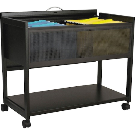 Safco Mobile File, w/Locking Top 5353BL