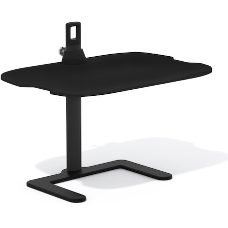Safco Adjustable Desk Stance Height-Adjustable Laptop Stand, 18 in D X 21-1/2 in H, 27 in W X Black 2180BL
