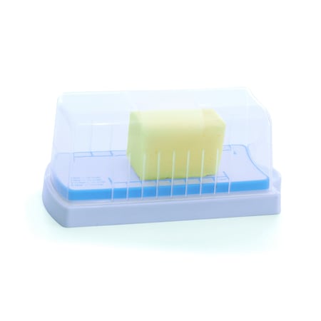 Progress Int KITCHEN SUPPLIES RV Use To Store Butter Rectangular Plastic White With Clear Lid Dishwasher Safe GBD-1