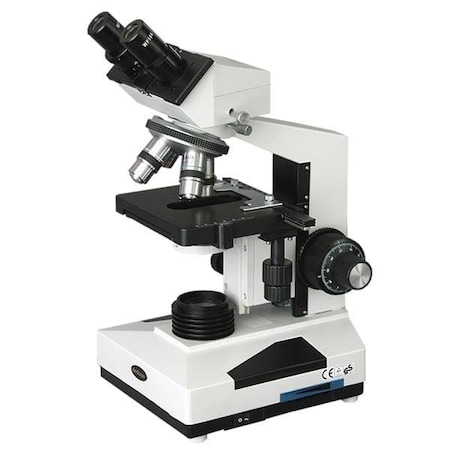 Amscope B400 Biological Binocular Compound Microscope 40X-1600X w/LED Light, 3D Mechanical Stage and 10MP US B400A-LED-10M