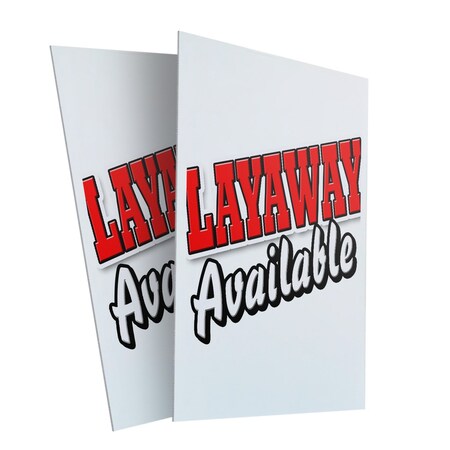 Signmission Layaway Available, Plastic Signs Only 24 Inch x 36 Inch, Corrugated Plastic, 2PK CSB-2436-2PACK-Layaway Available