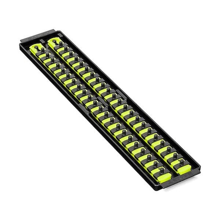 Ernst Manufacturing Socket Organizer, Yellow, 3 5/8" D 8461HV