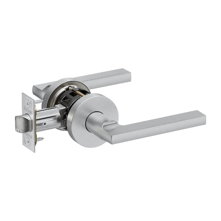 Schlage Grade 2 Passage Tubular Lock, Non-Keyed, Latitude Lever, A Rose, Satin Chrome Finish PT10 LATA 626