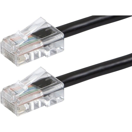 Monoprice ZEROBOOT SERIES CAT6 24AWG UTP ETHERNET NETWORK PATCH CABLE, 7FT BLACK 13404