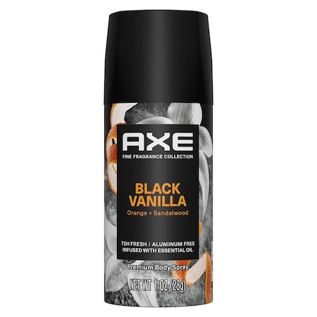 Axe Fine Fragrance Collection Black Vanilla with Orange Plus Sandalwood Premium Body Spray, 1oz, 32PK 62679192