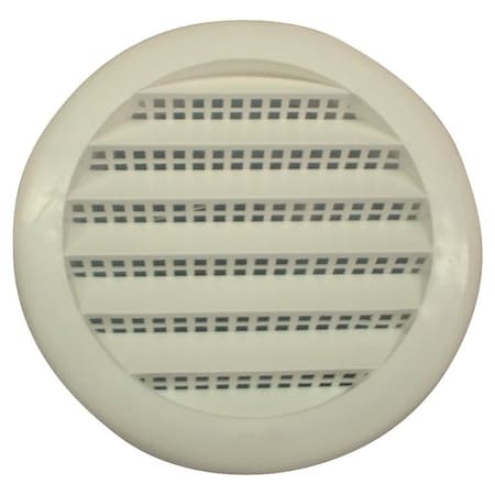 Maurice Franklin Screen Louver 3In Wht Rnd Pls PLW100 3"