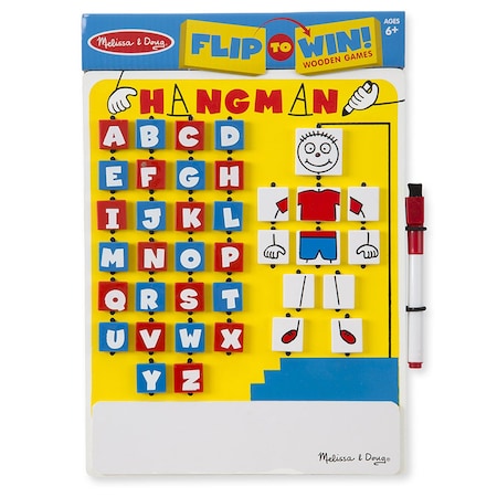 Melissa & Doug Flip-to-Win Hangman Travel Game 2095
