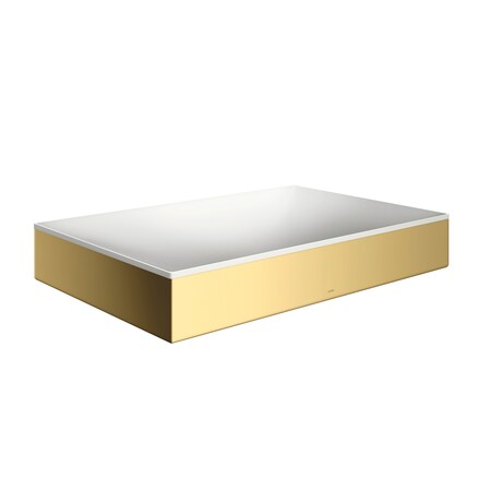 Axor Suite Sinks Square Sink without Overflow, 23 5/8" x 15 3/4" in Polished Gold Optic 42004990