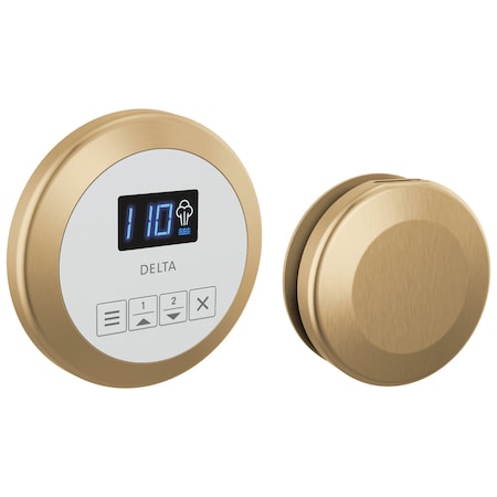 Delta Universal Showering Components Round Steam Package In Lumicoat Champagne Bronze 5CH-250R-CZ-PR