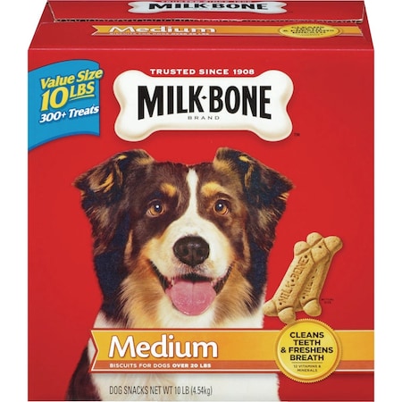 Milk Bone Medium Dog Original Flavor Crunchy Dog Treat 10 Lb. 799015